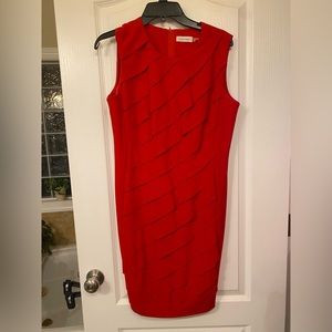 Calvin Klein red dress